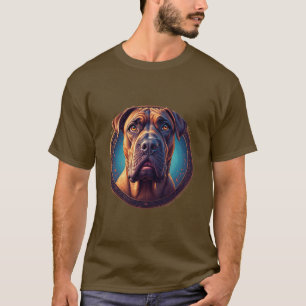 Dog Portrait Abstract Art T-Shirt