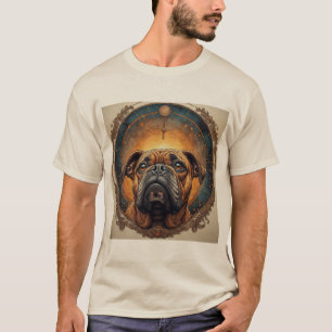 Dog Portrait Abstract Art T-Shirt