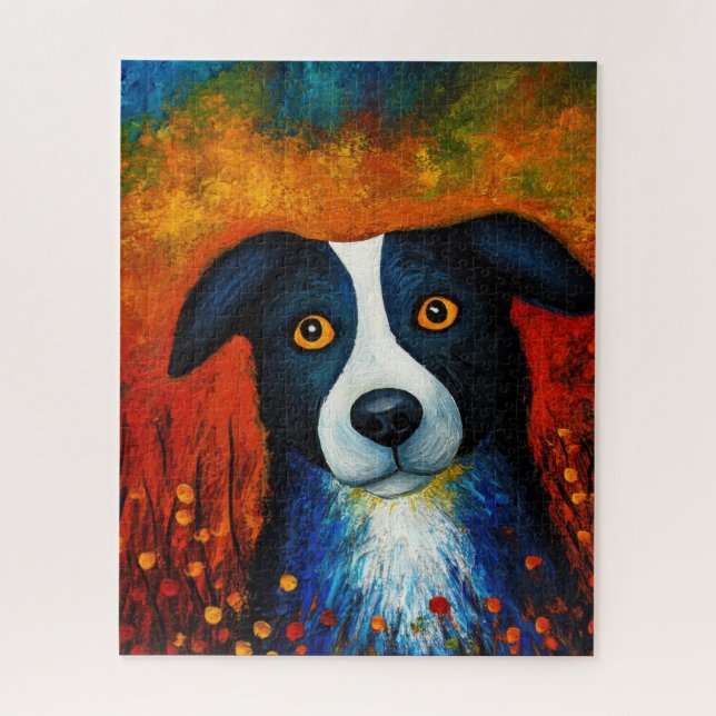 Dog Portrait Art Puzzle (Vertical)