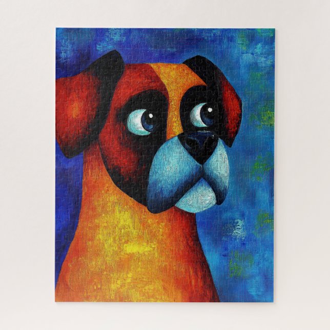 Dog Portrait Art Puzzle (Vertical)