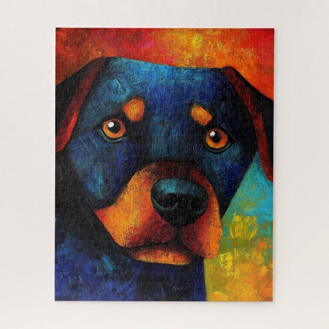 Dog Portrait Art Puzzle (Vertical)