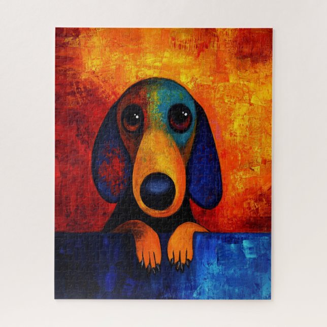 Dog Portrait Art Puzzle (Vertical)