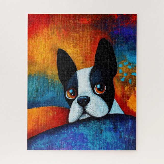 Dog Portrait Art Puzzle (Vertical)