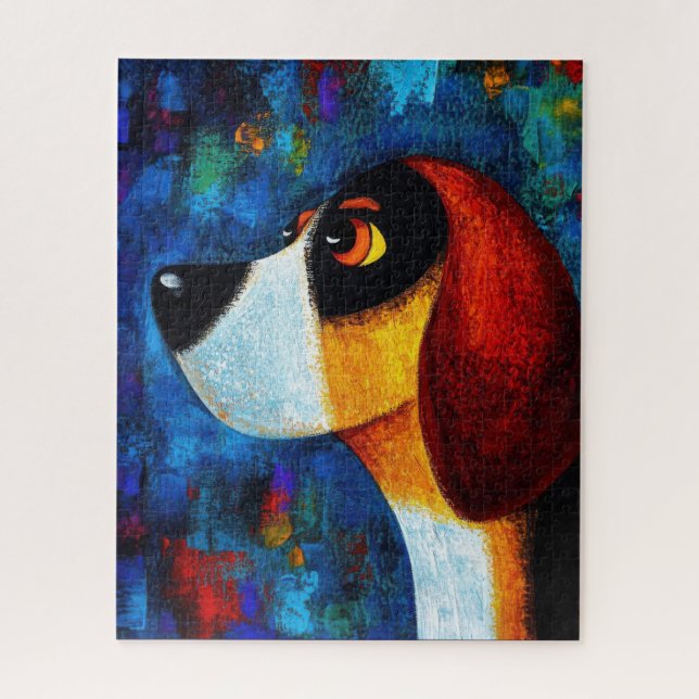 Dog Portrait Art Puzzle (Vertical)