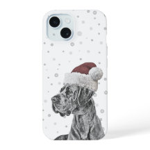 Dog Portrait Christmas Phone Cases