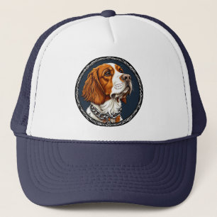 Dog Portrait Emphasizing Detail Trucker Hat