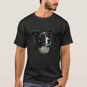 Dog portrait of mum Border Collie T-Shirt