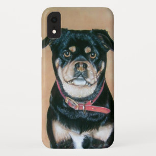 dog portrait painting of black and tan pug Case-Mate iPhone case