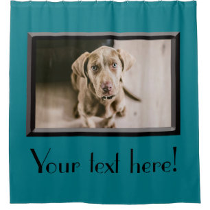 Dog portrait shower curtain