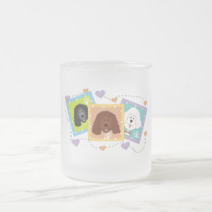 Dog Portraits Tshirts and Gifts Frosted Glass Coffee Mug
