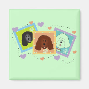 Dog Portraits Tshirts and Gifts Magnet