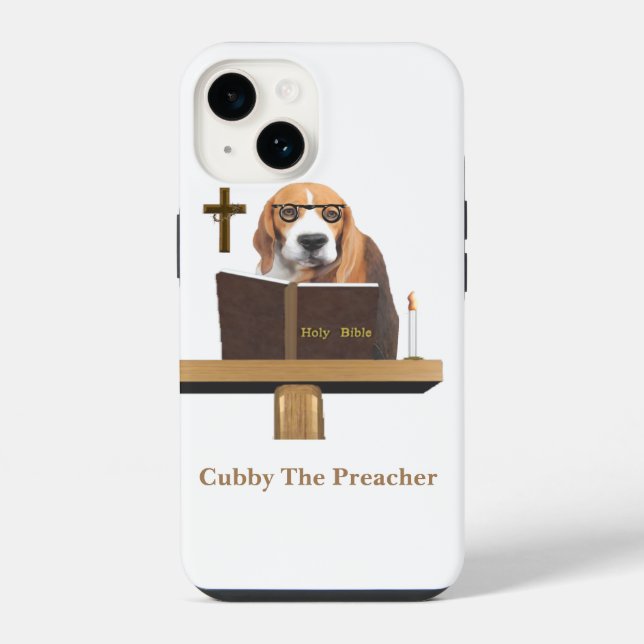 Dog Preacher iPhone Case (Back)