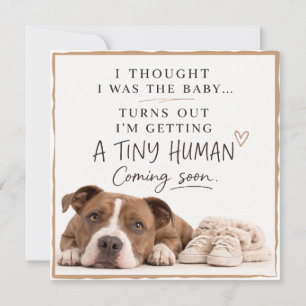 Dog Pregnancy Announcement Card