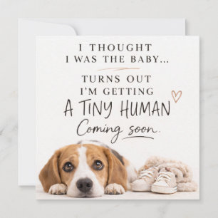 Dog Pregnancy Announcement Card
