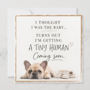 Dog Pregnancy Announcement Card