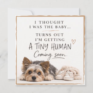 Dog Pregnancy Announcement Card