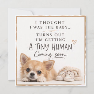 Dog Pregnancy Announcement Card