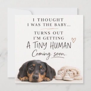 Dog Pregnancy Announcement Card