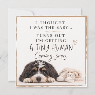 Dog Pregnancy Announcement Card