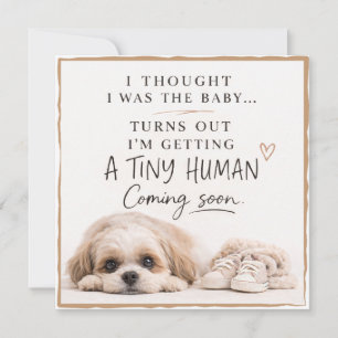 Dog Pregnancy Announcement Card