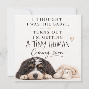 Dog Pregnancy Announcement Card
