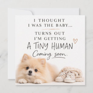 Dog Pregnancy Announcement Card