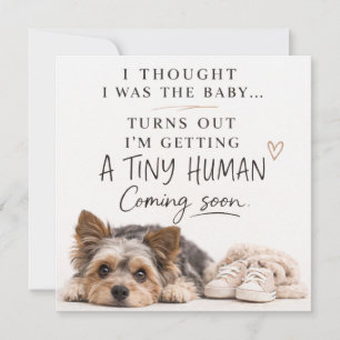 Dog Pregnancy Announcement Card