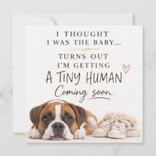 Dog Pregnancy Announcement Card