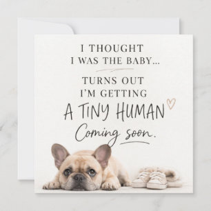 Dog Pregnancy Announcement Card