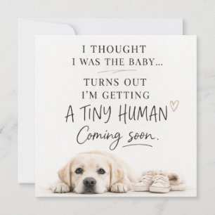 Dog Pregnancy Announcement Card