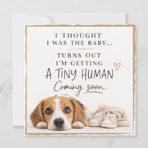 Dog Pregnancy Announcement Card