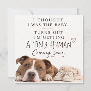 Dog Pregnancy Announcement Card