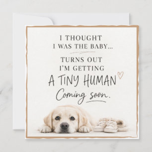 Dog Pregnancy Announcement Card