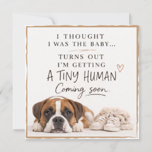 Dog Pregnancy Announcement Card