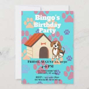 Dog Print Invitation
