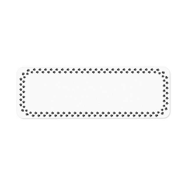 Dog Print Label (Front)