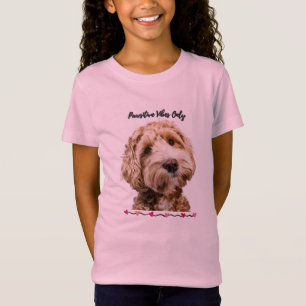 Dog print T-shirt Pawsitive Vibes Only