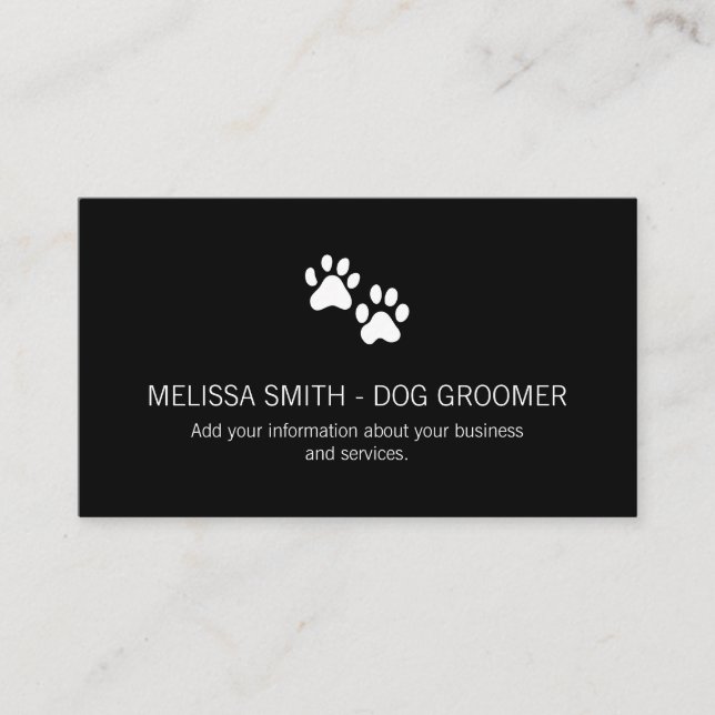 Dog Prints Appointment Card (Front)
