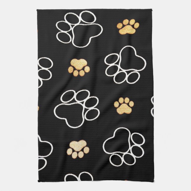 dog prints kitchen towel (Vertical)