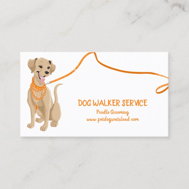 Dog Products Dropship Brand Print on demand pet Business Card (Front)