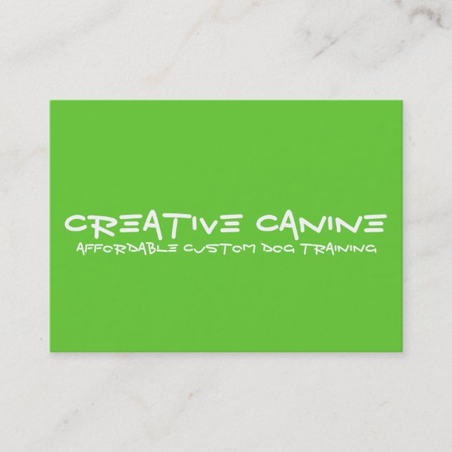Dog Professional Business & Advertising Card (Front)