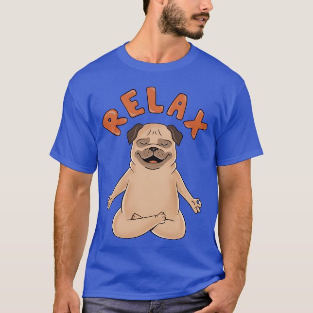 Dog Pug Rela 70s vintage T-Shirt (Front)