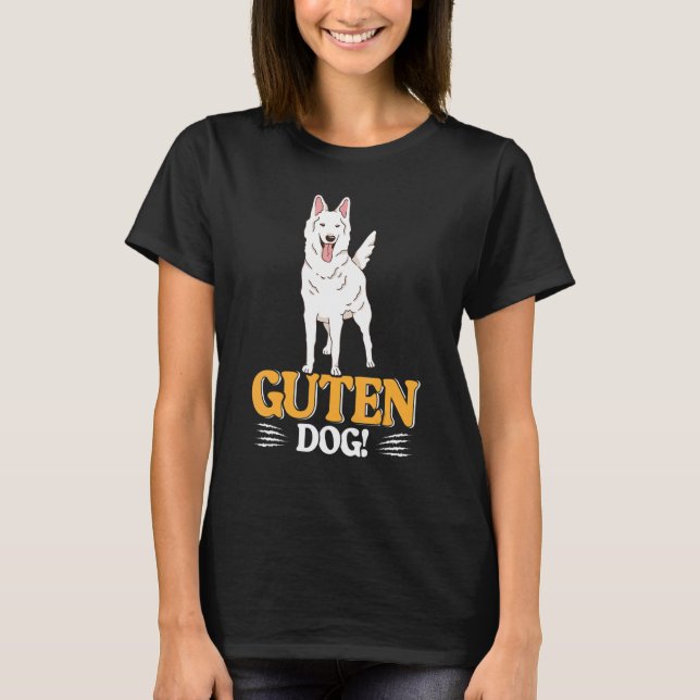   Dog Pun White German Shepherd T-Shirt (Front)