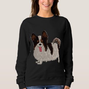 Dog Puppies Dog Papillon Dog Mum Dog Dad Cute Dog Sweatshirt