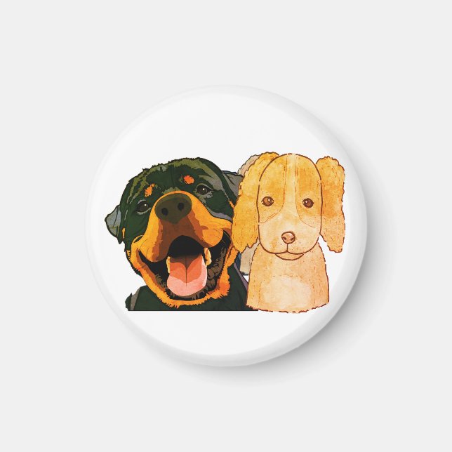 Dog, Puppy, Animal Magnet (Front)