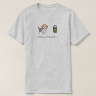 Dog puppy coffee tea lovers cute T-Shirt
