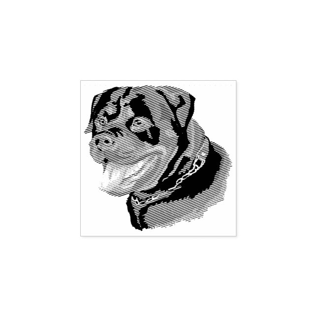Dog Puppy Cutest Baby Rottweiler Rubber Stamp (Imprint)