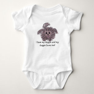 Dog Puppy Pet Love Infant Baby Child Kid Adopt One Bodysuit