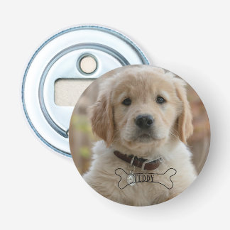 DOG PUPPY PHOTO NAME BONE BEST DOG MOM DAD TRENDY BOTTLE OPENER
