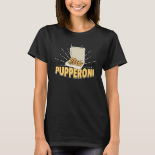 Dog Puppy Pizza Box Designs for a Pizza Baker T-Shirt